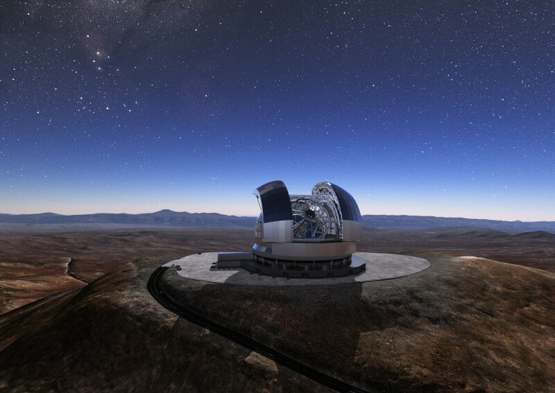 O European Extremely Large Telescope (ELT) está sendo construído no Cerro Armazones i