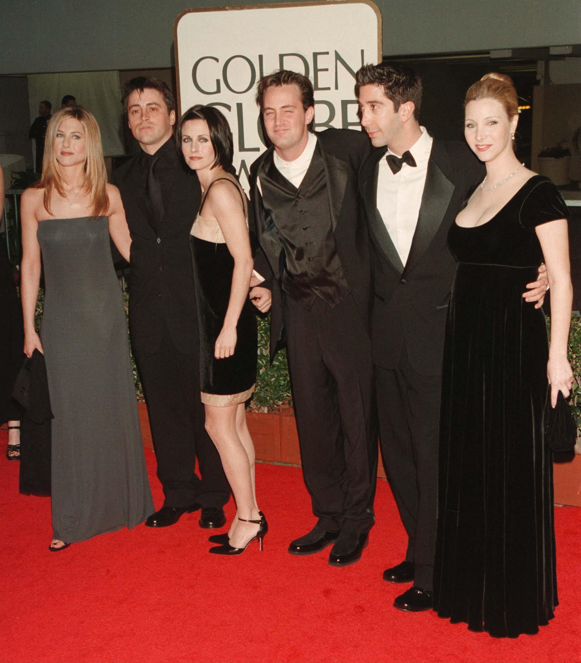 Elenco de 'Friends' no Globo de Ouro de 1998