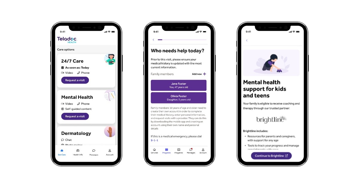 Exclusivo: Teladoc faz parceria com Brightline para oferecer assistência médica mental pediátrica