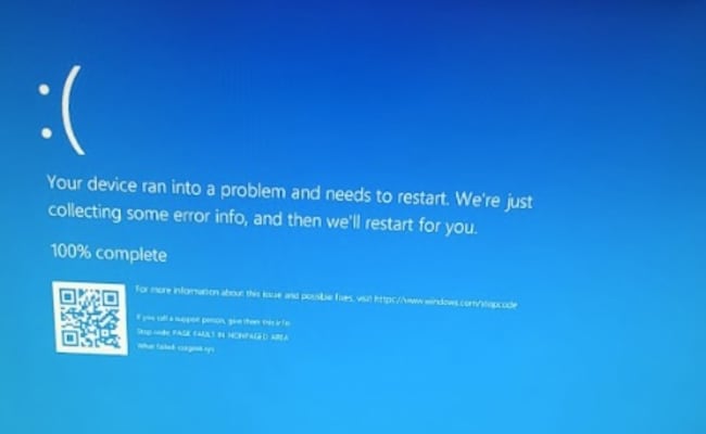 Sistemas Windows reiniciando, exibindo tela azul da morte devido a este erro