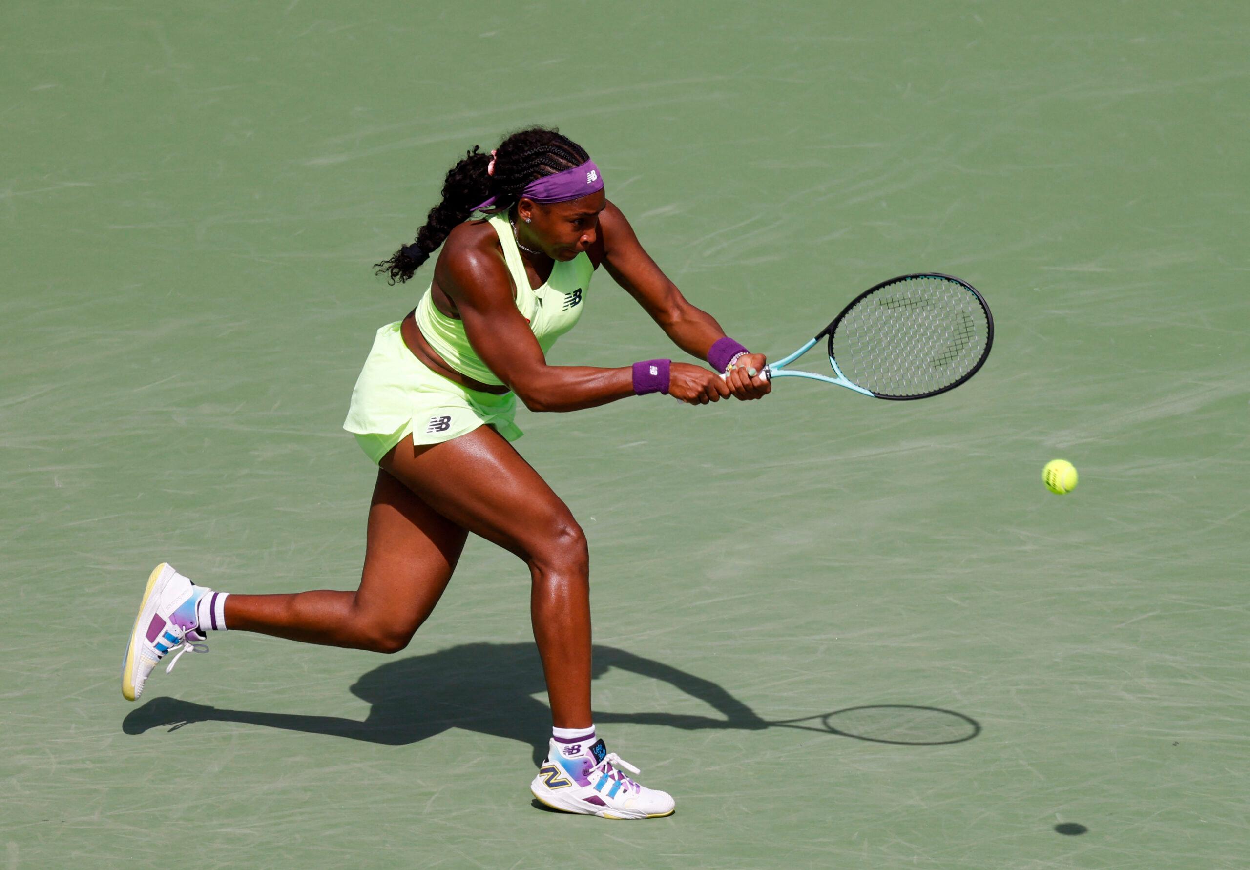 Coco Gauff no BNP Paribas Open