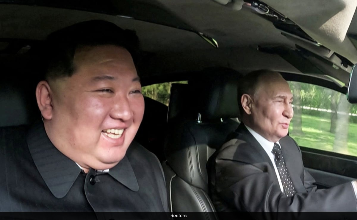 Carro que Putin presenteou Kim Jong Un usa peças da Coreia do Sul: Relatório
