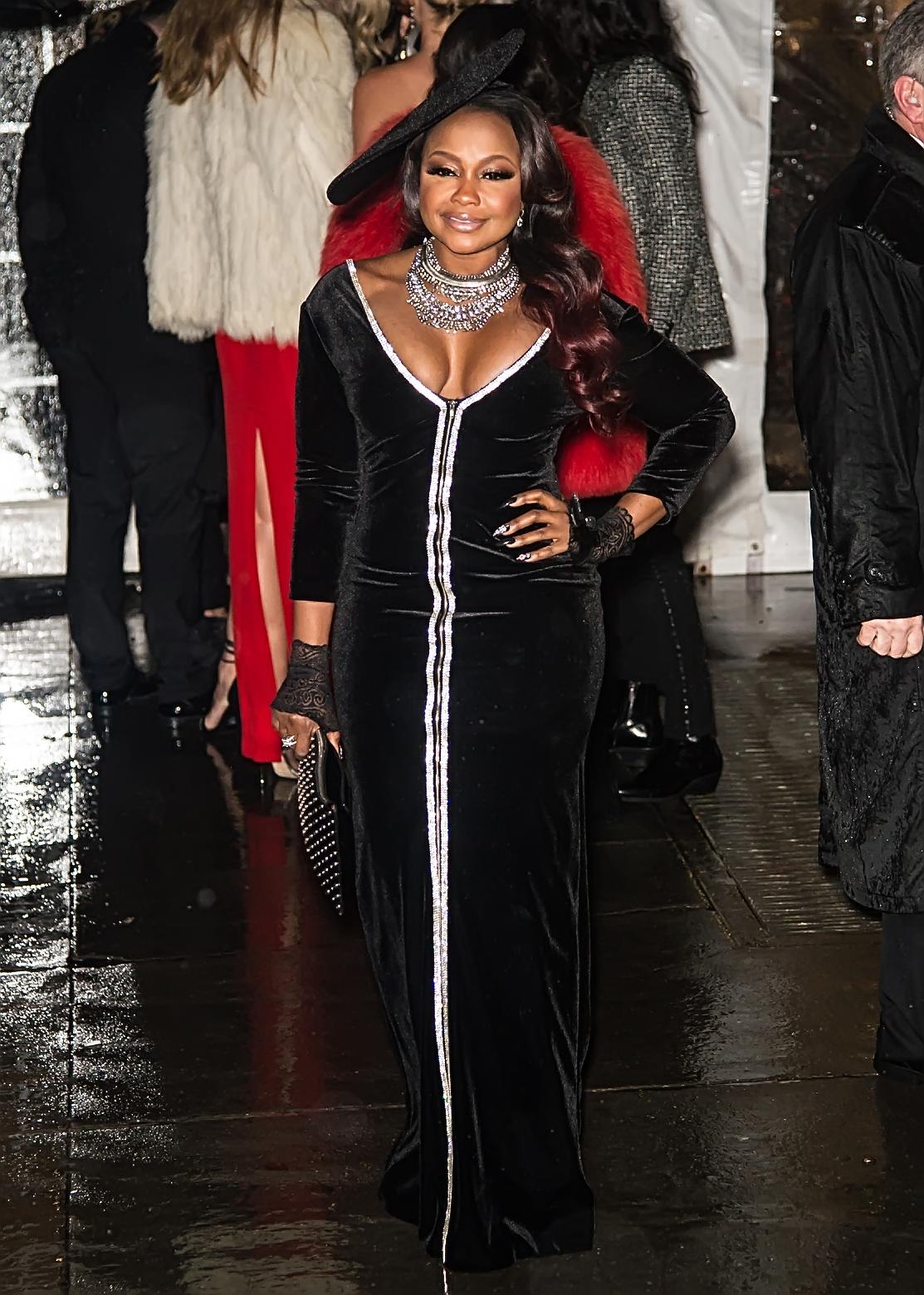 Phaedra Parks é vista chegando ao amfAR New York Gala 2019 em Nova York