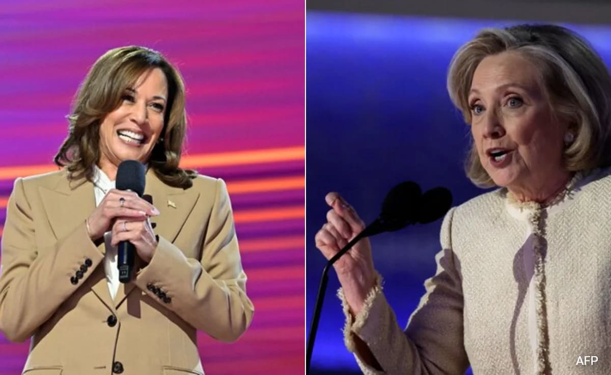 "Ela sempre nos apoiará": Hillary Clinton elogia Kamala Harris