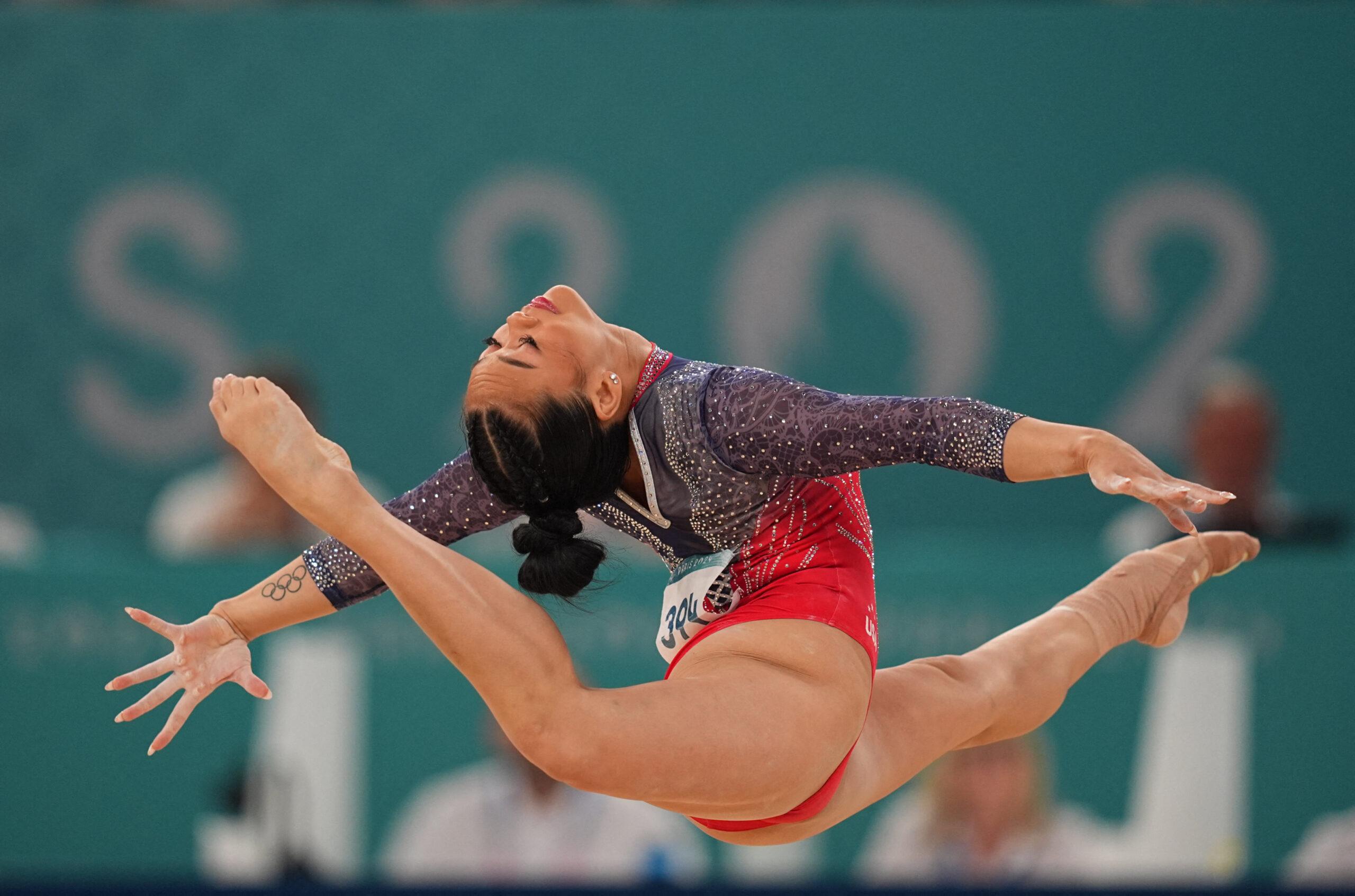 Suni Lee na Final: Ginástica artística - Paris 2024 - Torneio geral feminino