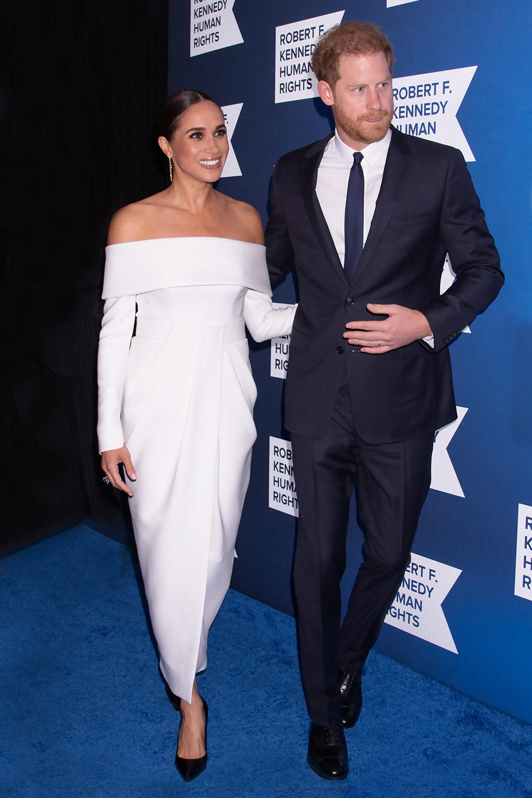 Príncipe Harry e Meghan Markle participam do Ripple Of Hope Gala Hilton Hotel, em Nova York. 06 de dezembro de 2022