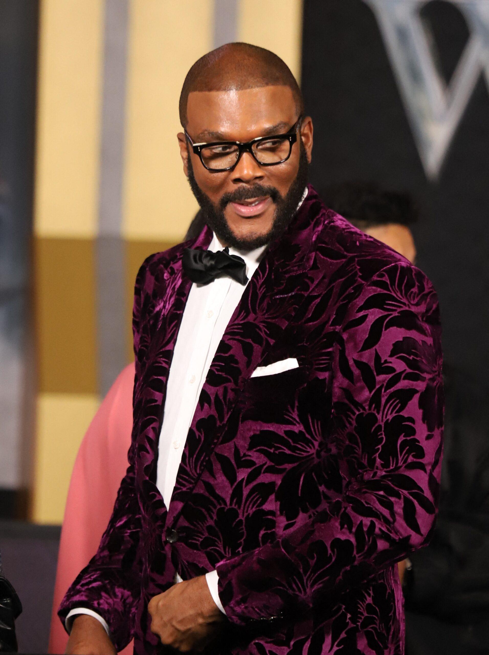 Tyler Perry no tapete vermelho da estreia em Hollywood