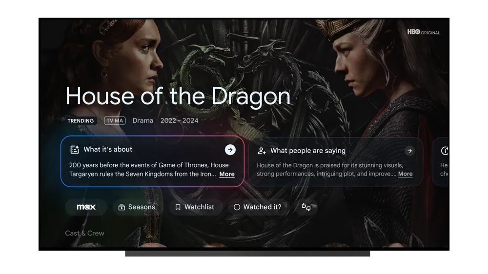 Google TV recebe uma grande atualização antes do lançamento de sua nova caixa de streaming