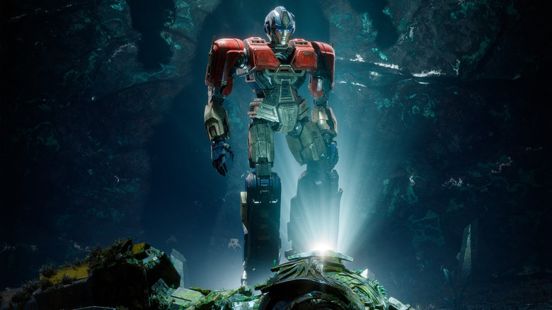 Cartaz do Transformers One Optimus Prime