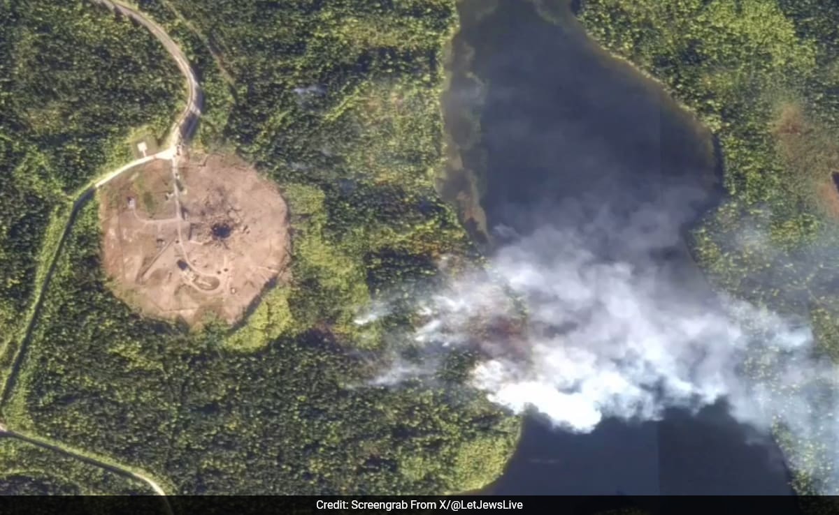 Imagens de satélite expõem cratera após falha no teste do míssil Sarmat da Rússia