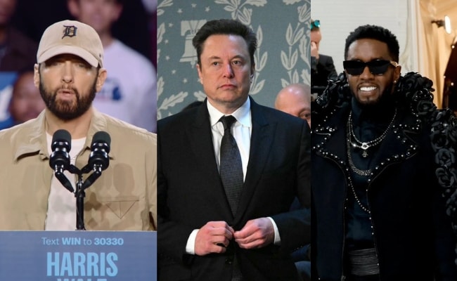 Elon Musk irrita fãs de Eminem com comentário de “Diddy” após comício de Obama