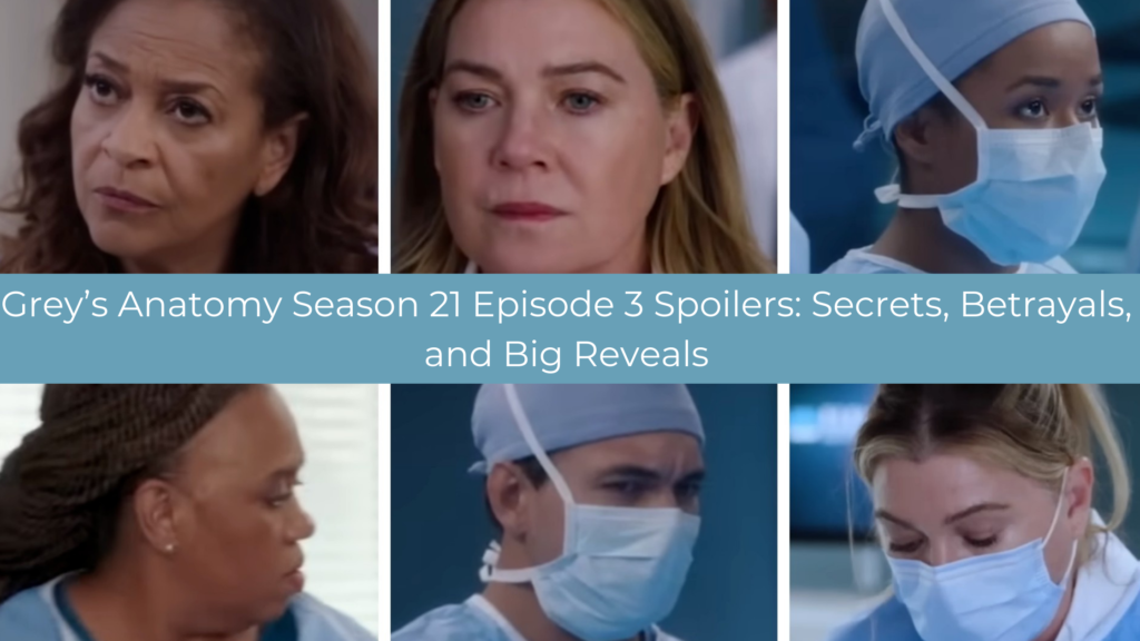 Foto principal de Grey's Anatomy, temporada 21, episódio 3, spoilers