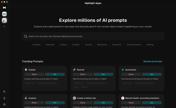 O aplicativo assistente de IA para desktop, Highlight, sai da Medal com US$ 10 milhões em financiamento