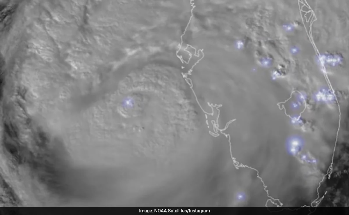 Imagens de satélite mostram o caminho devastador do furacão Milton sobre a Flórida