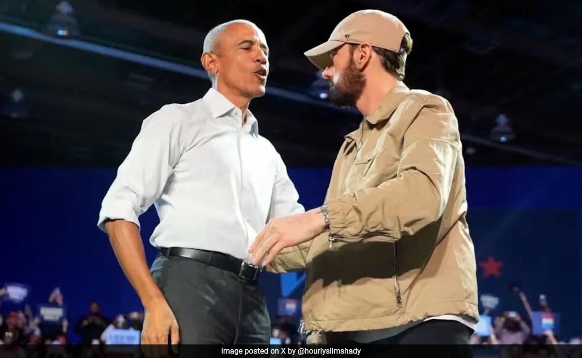 Assistir: Barack Obama faz rap de 'Lose Yourself' de Eminem no Detroit Rally