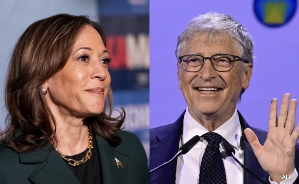 Bill Gates apoia Harris com doação de US$ 50 milhões, “preocupado” com Trump