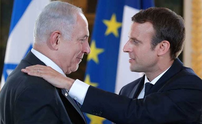 "Shame On Them": Netanyahu enquanto Macron pede suspensão das entregas de armas