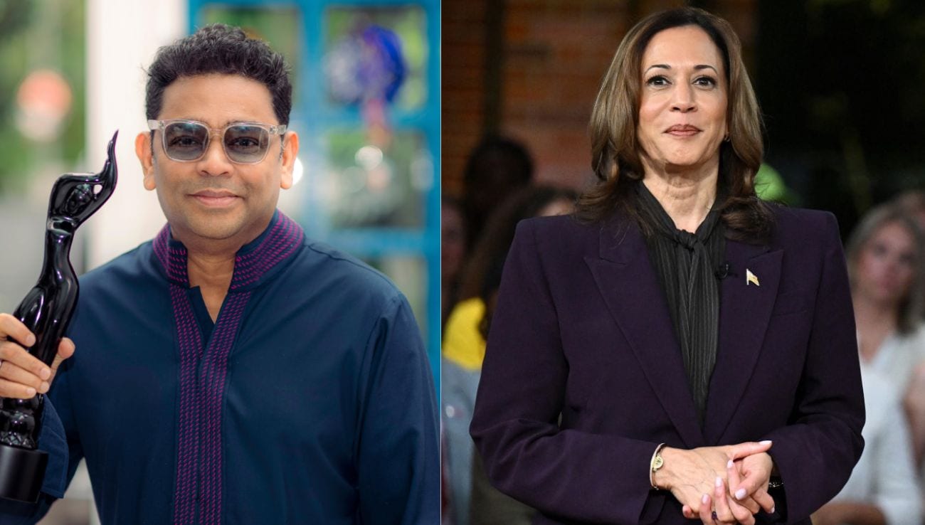 AR Rahman grava apresentação de 30 minutos para apoiar a campanha de Kamala Harris