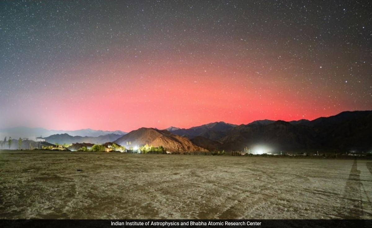 Nas fotos: luzes celestiais raras vistas em Ladakh após intensas tempestades solares