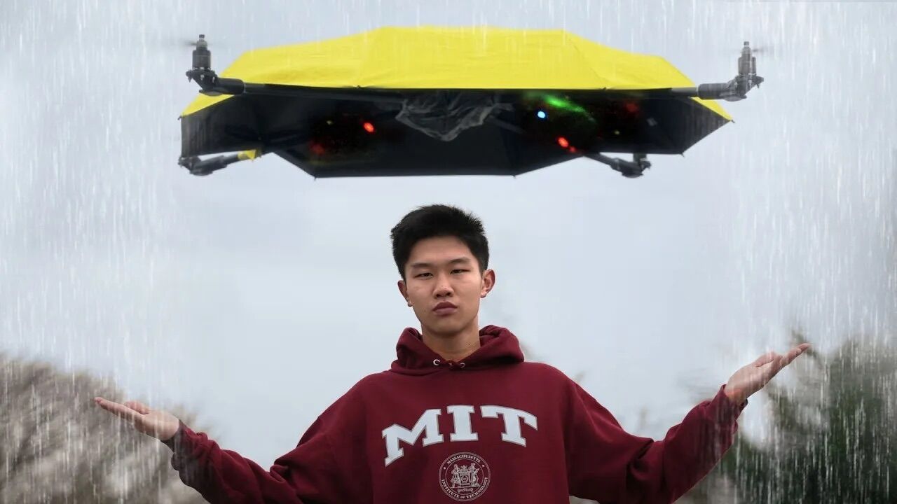 Finalmente, um guarda-chuva voador (e não é por causa do vento)