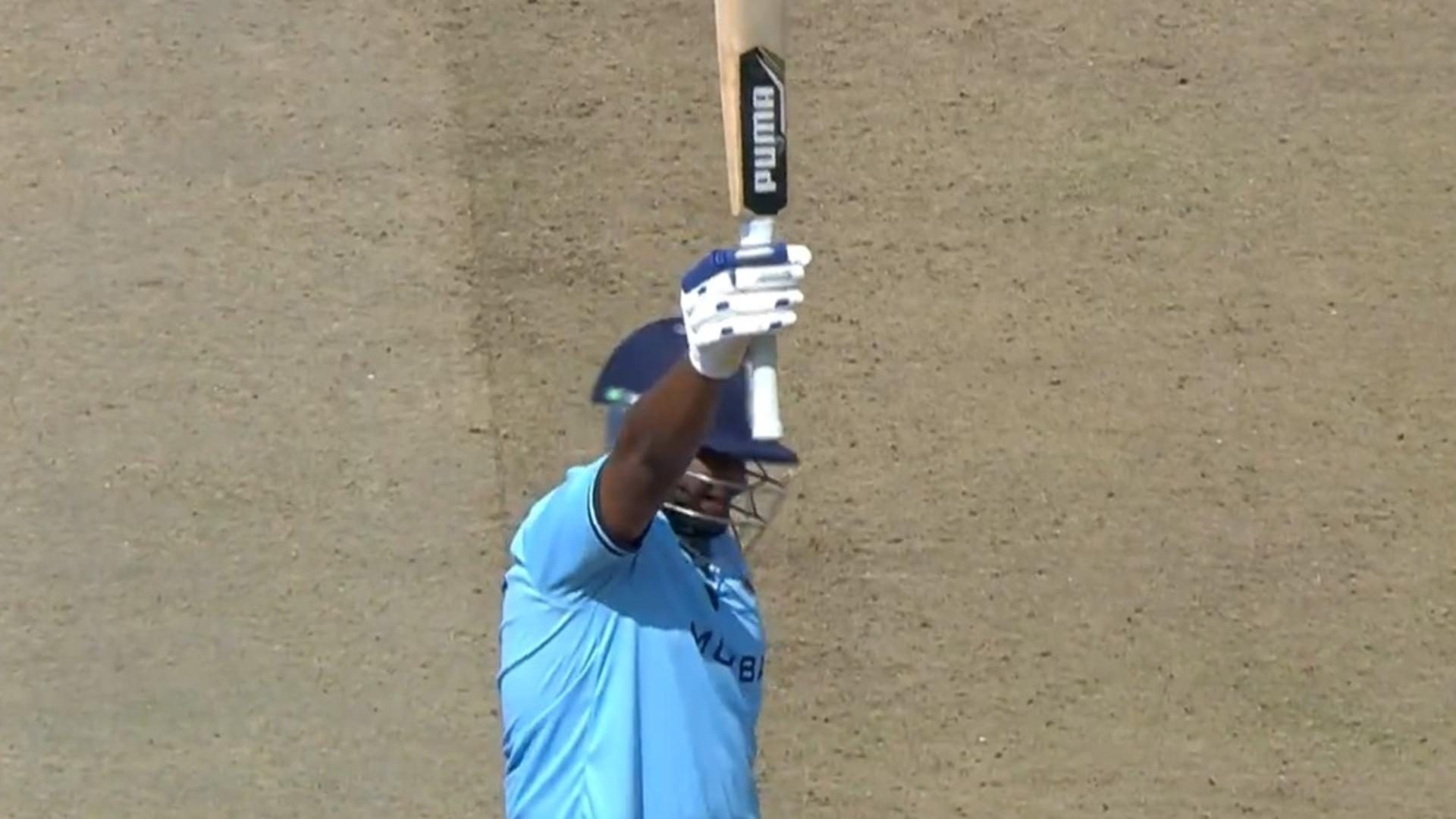 15-Ball Fifty: Fringe India Test Batter quebra recorde nacional, atinge T20I Star por 30 em um over em Vijay Hazare Trophy Blitz