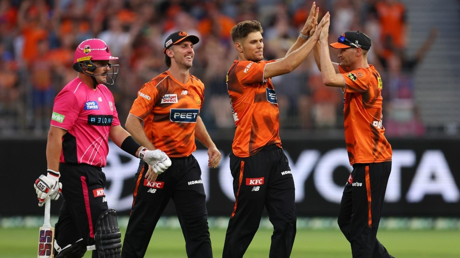 Canais de TV e transmissão ao vivo de Perth Scorchers x Sydney Sixers