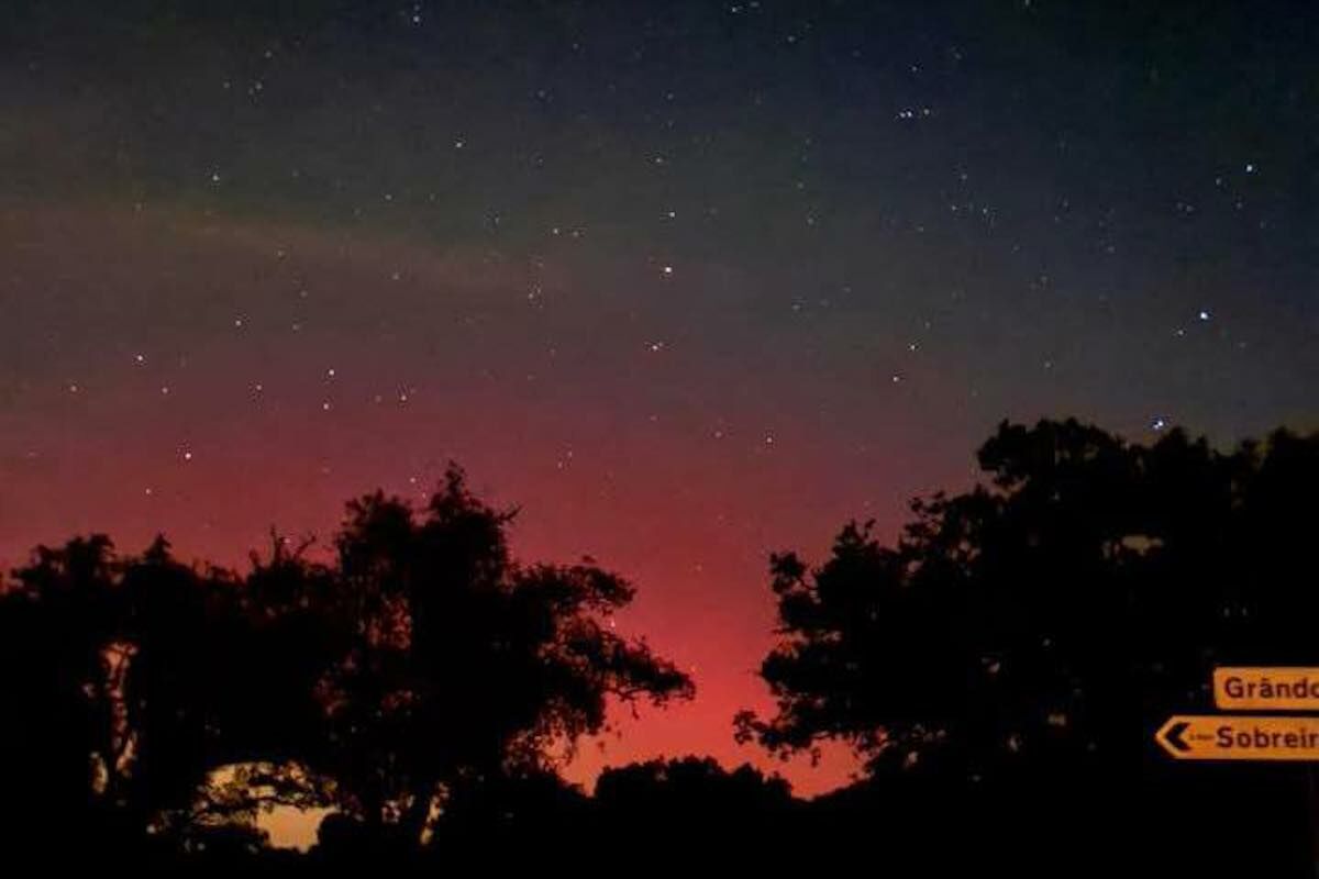 Auroras boreais vistas em Portugal, depois de grande tempestade solar atingir planeta