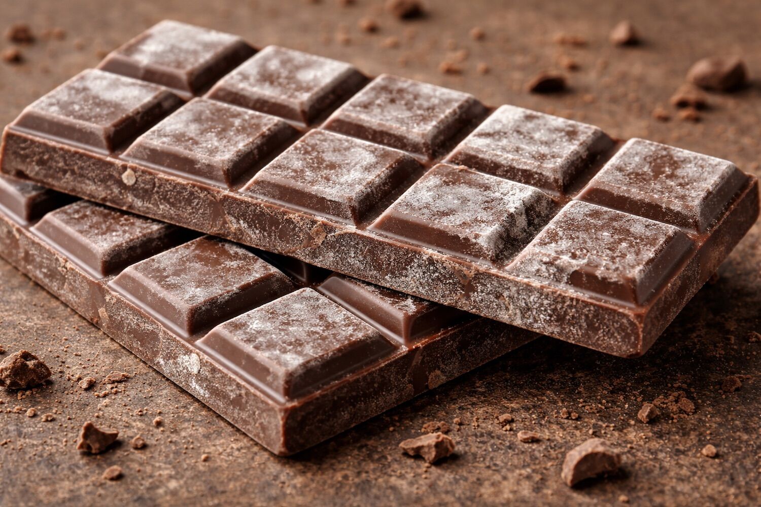 Porque é que o chocolate fica branco? Não é bolor