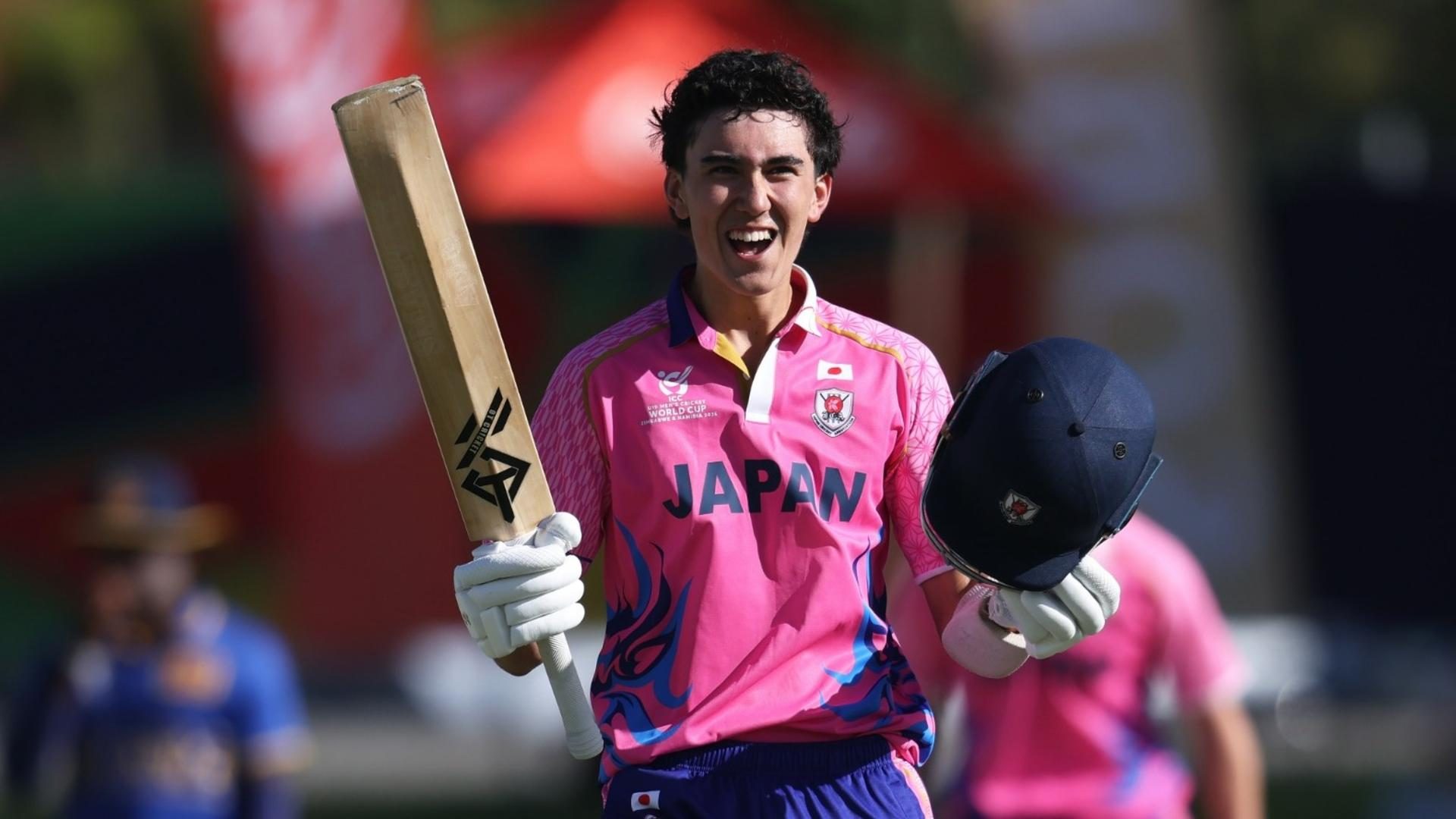 Rebatedor japonês de 17 anos segue estreia no Youth ODI Hundred com 79 * contra a Austrália na Copa do Mundo Sub-19